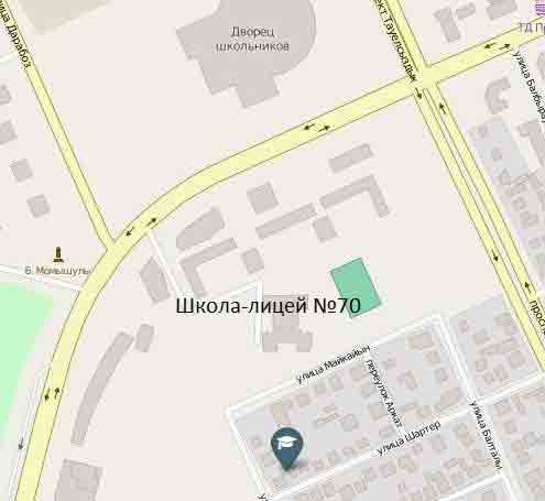 карта 70 школы